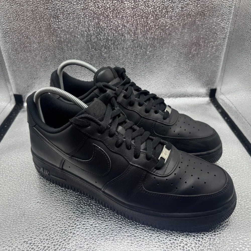 Size 14 Nike Air Force 1 '07 Triple Black Retro OG Mens Comfort Shoes CW2288-001